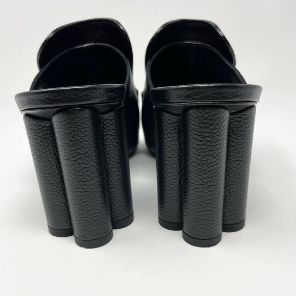 Louis Vuitton Indiana Mule Black Leather Slip On Open Toe Heel Sandal EU 37 - Picture 3 of 12